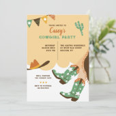 Invitation Southwestern Girl Birthday Party (Debout devant)