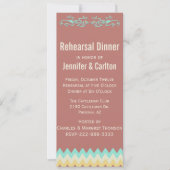 Invitation Southwestern Skinny Dîner de répétition Mariage (Devant)