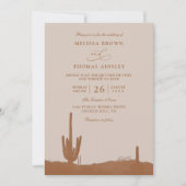 Invitation Southwestern Terracotta Desert QR Code Wedding (Devant)