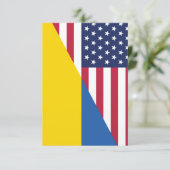 Invitation Soutien américain à l'Ukraine Sherpa Blanket (Debout devant)