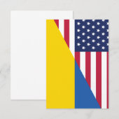 Invitation Soutien américain à l'Ukraine Sherpa Blanket (Devant / Derrière)