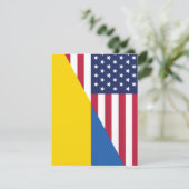 Invitation Soutien américain à l'Ukraine Sherpa Blanket (Debout devant)