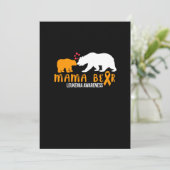 Invitation Soutien au ruban orange (Debout devant)