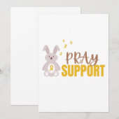 Invitation soutien de la prière pour le cancer de l'enfant Ca (Devant / Derrière)