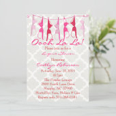 Invitation Soutien-gorge mignon nuptiale/invitation douche de (Debout devant)