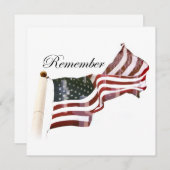 Invitation Souvenez-vous de la Journée commémorative - Les cr (Devant / Derrière)