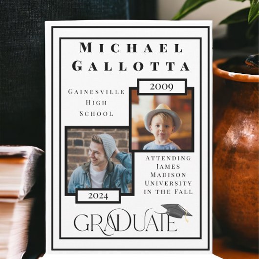 Invitation Souvenez-vous quand 2 Photo Graduate Facts Faire-p