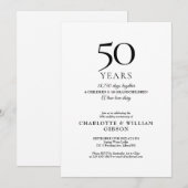 Invitation Souvenirs d'anniversaire de mariage de n'importe q (Devant / Derrière)