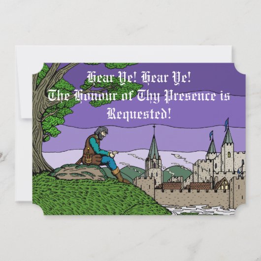 Invitation Souvenirs de Camelot (Devant)