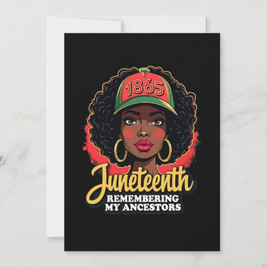 Invitation Souvenirs de mes ancêtres Junetdix Mois Noir (Devant)