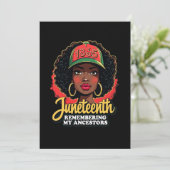 Invitation Souvenirs de mes ancêtres Junetdix Mois Noir (Debout devant)