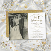 Invitation Souvenirs du 50e anniversaire de mariage Photo de