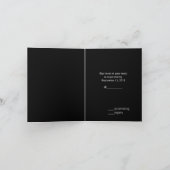 Invitation Souvenirs éternels Mariage gothique RSVP (Intérieur)