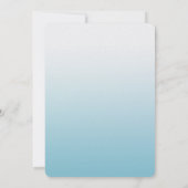 Invitation Soyez génial Gold Aqua Sparkle Mermaid (Dos)