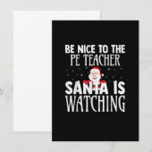 Invitation Soyez gentil avec le professeur de gym, le Père No (Devant / Derrière)