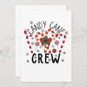 Invitation Soyez gentil avec l'infirmière, le Père Noël regar (Devant / Derrière)