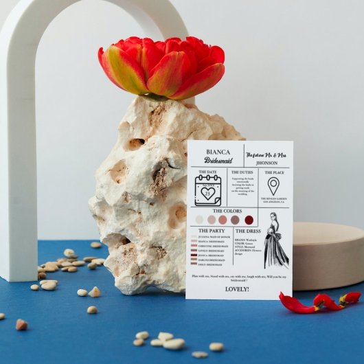 Invitation Soyez ma bonne de calendrier d'honneur proposition