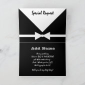 Invitation Soyez ma cravate d'arc d'invitation de garçon de (Intérieur)
