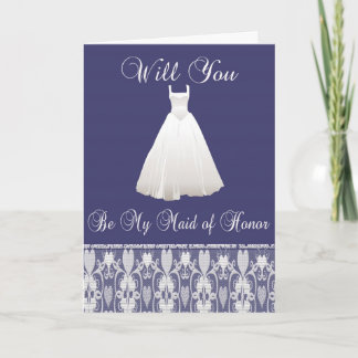 Invitation Soyez ma domestique d'invitation d'honneur dans le