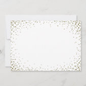 Invitation Soyez ma servante d'État | Gold Confetti (Dos)