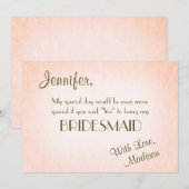 Invitation Soyez ma servante d'État | Joli Blush (Devant / Derrière)