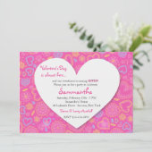 Invitation Soyez mon anniversaire de Saint Valentin Invitatio (Debout devant)