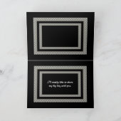 Invitation Soyez mon carton d'invitation damier de commandita (Intérieur)