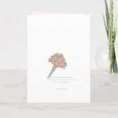 Invitation Soyez mon corail de robe de dentelle d'honneur (Dos)