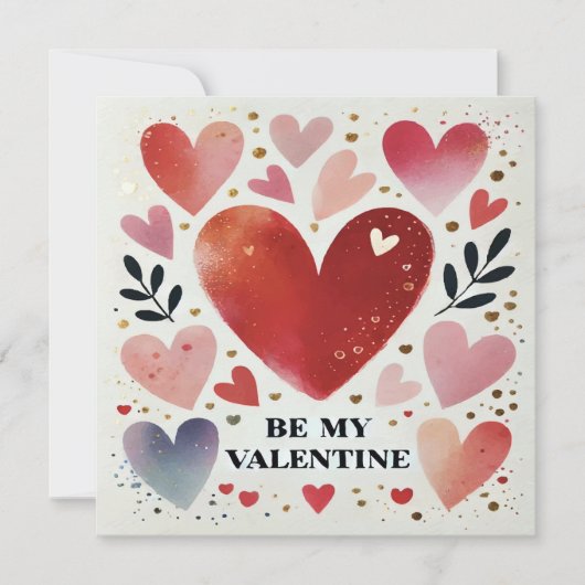 Invitation Soyez mon design d'impression Valentine (Devant)