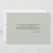 Invitation Soyez Mon Flowgirl Fairy Woodland Haven (Dos)