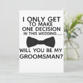 Invitation Soyez mon Groomsman noël mariages Noël (Debout devant)