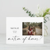 Invitation Soyez mon maître d'honneur Petite proposition phot (Debout devant)