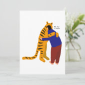 Invitation Soyez mon tigre (Debout devant)