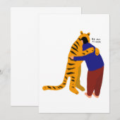 Invitation Soyez mon tigre (Devant / Derrière)