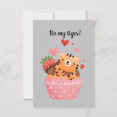 Invitation Soyez mon tigre tigresse valentine (Devant)