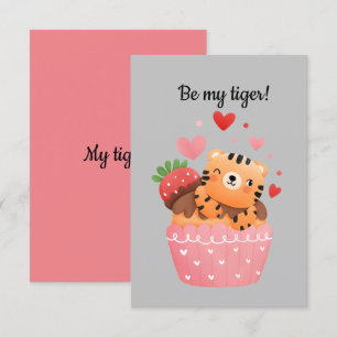 Invitation Soyez mon tigre tigresse valentine