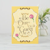 Invitation SOYEZ NOStre INVITÉ Roses Roses Élégant Fête (Debout devant)