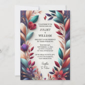Invitation Soyez Rich Soft Turquoise Fall Gem Bold Jewel Tone (Devant)