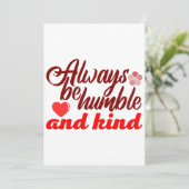 Invitation Soyez toujours humble et gentil BOSS LADY Boss Bab (Debout devant)