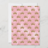 Invitation Soyez une sirène et faites Baby shower aux filles  (Dos)