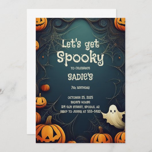 Invitation Soyons Éffrayants (Devant / Derrière)