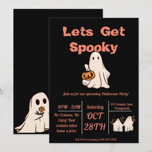 Invitation Soyons Éffrayants ! (Devant / Derrière)