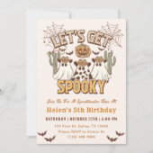 Invitation Soyons Éffrayants 5e anniversaire Western Party (Devant)