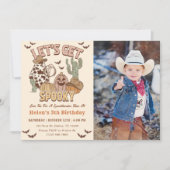 Invitation Soyons Éffrayants 5e anniversaire Western Party ph (Devant)