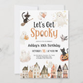 Invitation Soyons Éffrayants | Anniversaire d'Halloween (Devant)