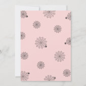 Invitation Soyons éffrayants de la fête d'Halloween rose (Dos)