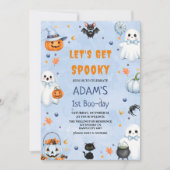 Invitation Soyons éffrayants Halloween 1er Boo-day Anniversai (Devant)