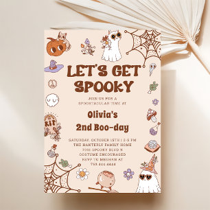 Invitation Soyons Éffrayants Halloween mignon 2e anniversaire
