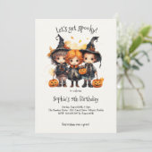 Invitation Soyons éffrayants ! Parti anniversaire de enfant S (Debout devant)