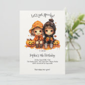 Invitation Soyons éffrayants ! Parti anniversaire de enfant S (Debout devant)